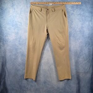 Caribbean Isle Breeze Performance Mens Khaki Golf Pants Tan 38x30 Stretch